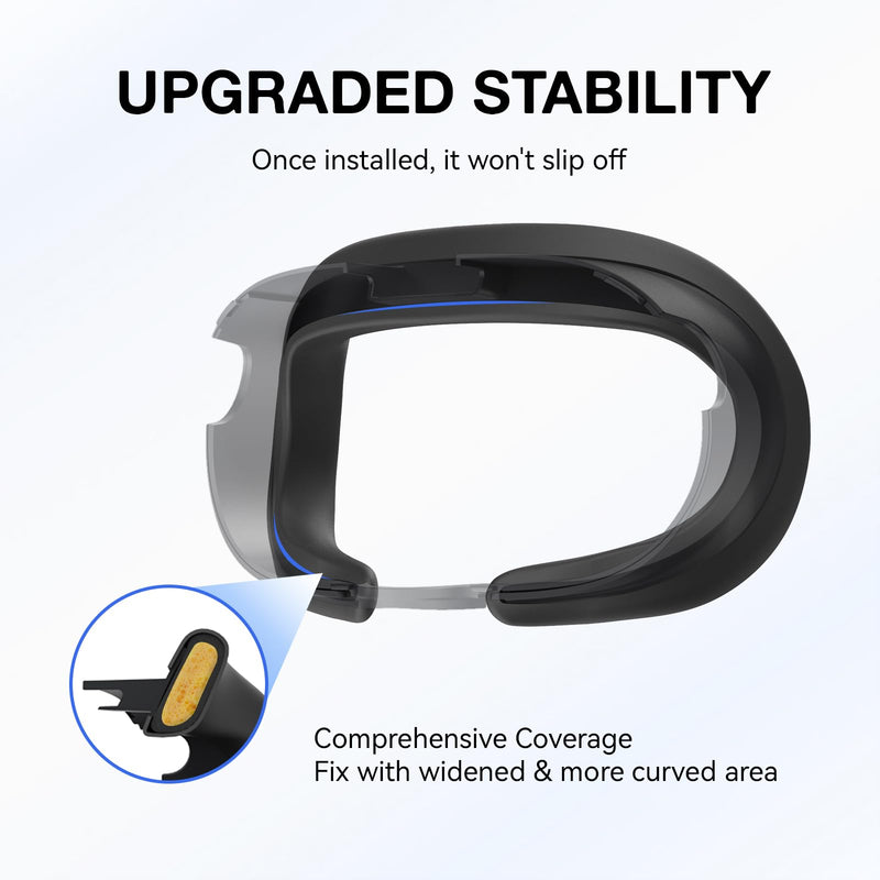 APEXINNO Silicone Face Pad, Compatible with Meta/Oculus Quest 3 Accessories, Hard Shell Protective Storage case, Compatible with Meta Oculus Quest 2/3 Devices