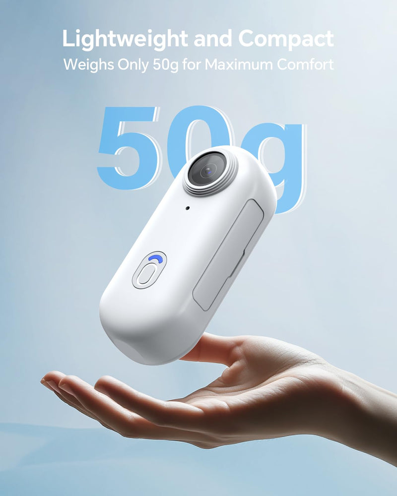 BOBLOV W4 2K Mini Body Camera, Wearable 128GB Camera with 360°Rotatable Clip & Magnetic Clip, 120 Minutes for Recording, Easy to Use and Take for Lecture, Traveling and Outdoors Activities (WT128GB) WT128GB