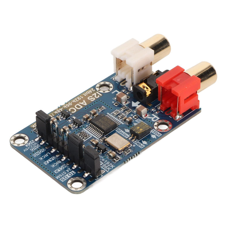 I2S ADC Audio Card Module, 24bit 192k 96k Master Mode Development Board, Lossless Digital Audio I2S ADC Decoder, 3.5mm or Input