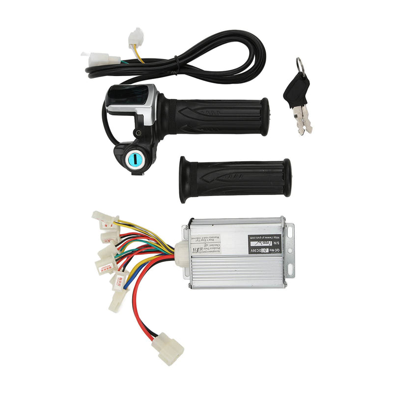 [AUSTRALIA] - 36V 1000W Brushed Speed Controller for Mini Bikes with Locking Throttle Grip and Battery Display Compatible with EVO Electric Tricycle 