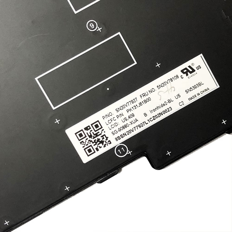 Huasheng Suda Backlit Keyboard US Replacement for Lenovo ThinkPad E580 E585 | L580 E590 T590 L590 T15,P52,P72,P53 P53s,P15s Gen 1,P15s Gen 2,T15 Gen 2,T14 Gen 1,5N20V78108 5N20V78907 5N20V77999