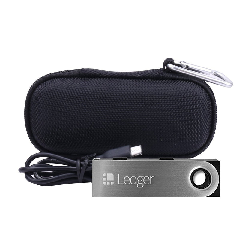 Hard Case Replacement for Ledger Nano S X BTC Bitcoin Wallet Hardware by Aenllosi Black