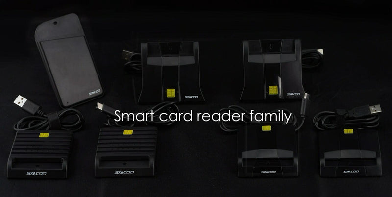 Type-C Saicoo CAC Reader, Smart Card Reader Military, DOD Military USB Common Access CAC Smart Card Reader - Compatible with Mac OS, Win,Linux V7 (USB-C) type C