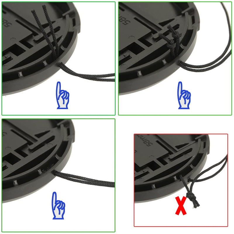 SIOTI 67mm Lens Cap, 2 Packs + 1 Piece Cleaning Wiper, Model:LC-67, Compatiable with Camera Lens & Lens Filter & Filter Adapter Ring etc.(67mm) 67 mm