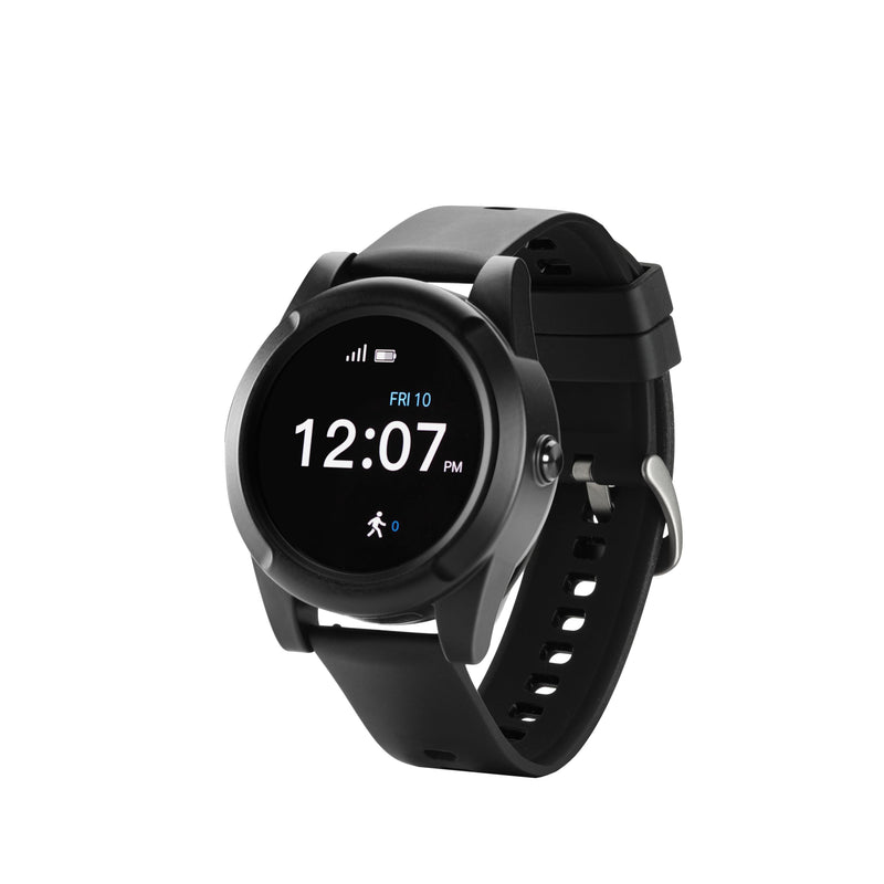 Connected Caregiver Safety+ 4G Medical Alert System for Seniors: Smart Watch, Fall Detection, 24/7 Monitor, WiFi Locate, SOS Button, Small, Lightweight, (Call to Activate)
