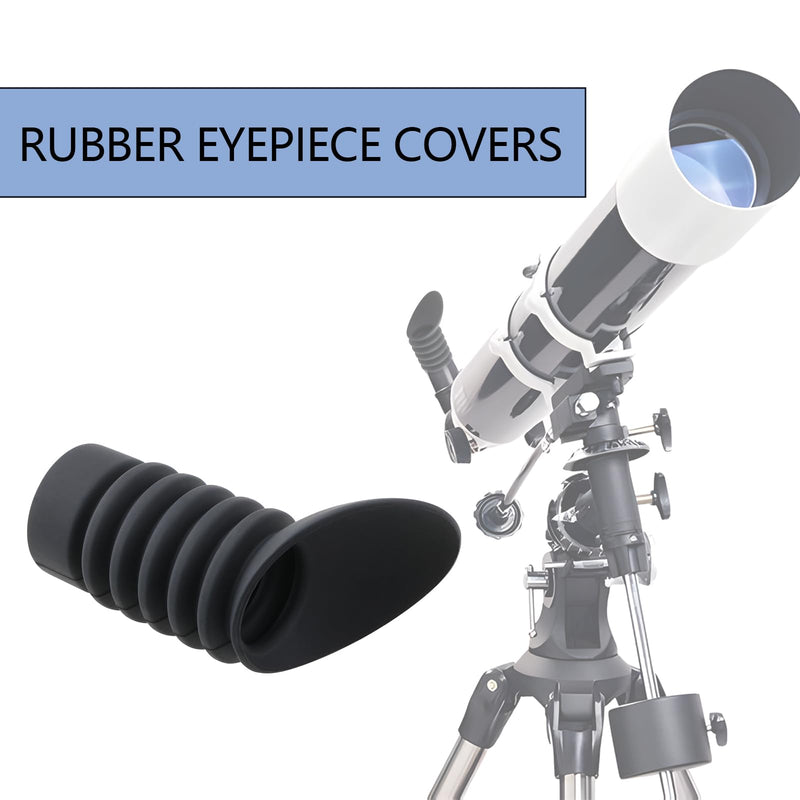 [AUSTRALIA] - eMagTech Rubber Eyepiece Cover Oblique Eyepiece Hood for 36mm-42mm Ocular Lens Extender Eye Relief Distance Optics Cover Obliqued Hood Eyecups 