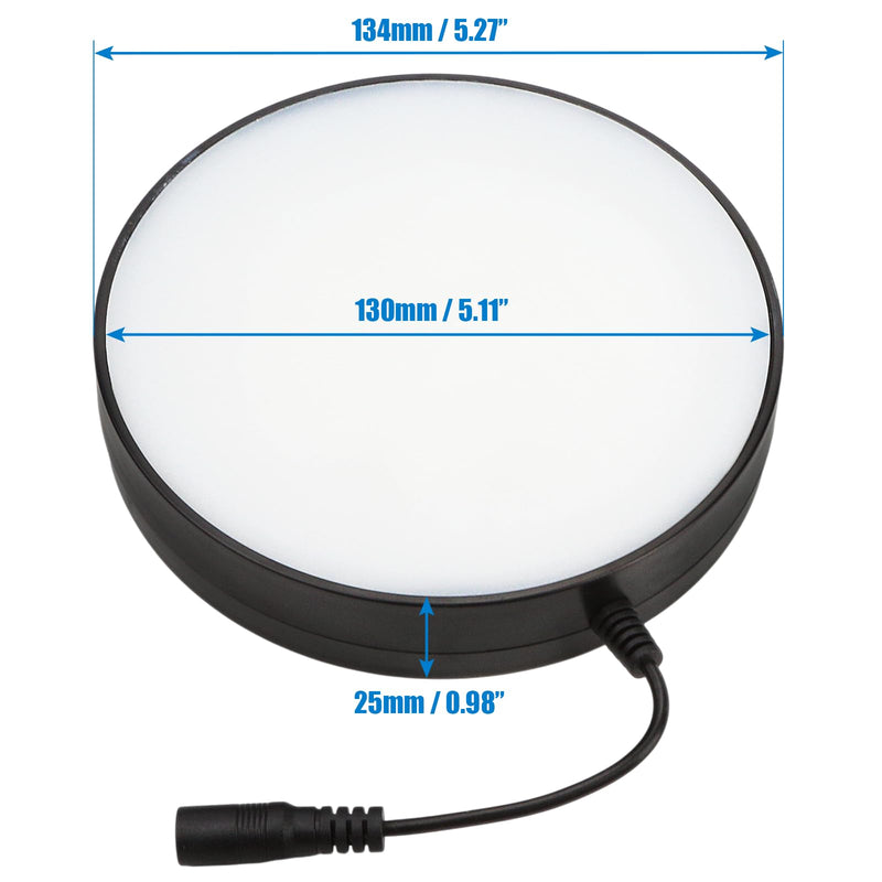 [AUSTRALIA] - Microscope LED Ring Light Illuminator – Adjustable Brightness White Light Source with Power Adapter, Replacement Accessory for Laboratory Stereo Microscopes (US Plug) 