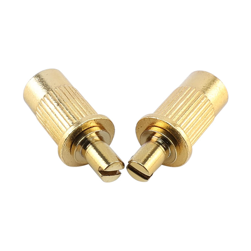 [AUSTRALIA] - Electric Guitar Bridge Studs Anchors M8 Metric Thread Mounting Studs and Inserts Bushings Compatible with Les Paul Lp Ep Style Electric Guitar Bridges Parts Replacement Gold 