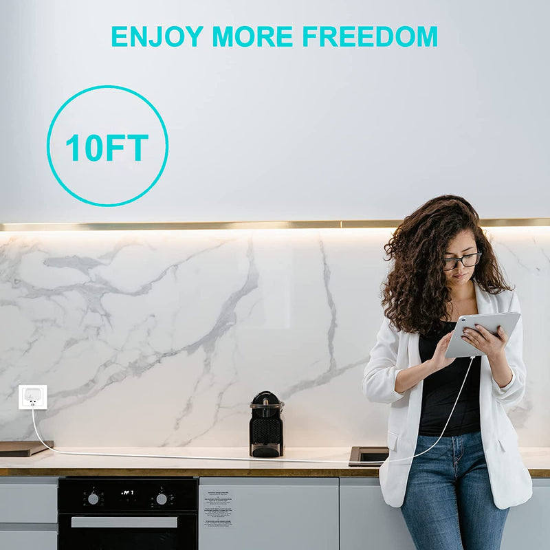 iPhone 15 Charger,iPad Pro Charger,20W USB C Fast Charger with 10FT Long Fast Charging Cord for iPhone 15 Pro Max/Plus,iPad Pro 12.9 5th/4th/3rd,11 inch 3/2nd,iPad Air 5th/4th,iPad Mini 6th,iPad 10th A-White
