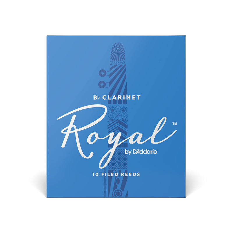 D’Addario Woodwinds - Royal Bb Clarinet Reeds - B Flat Clarinet Reeds - Reeds for Clarinet - Clarinet Bb Reeds - Strong Spine - Filed Cut - Strength 3.5, 10-Pack