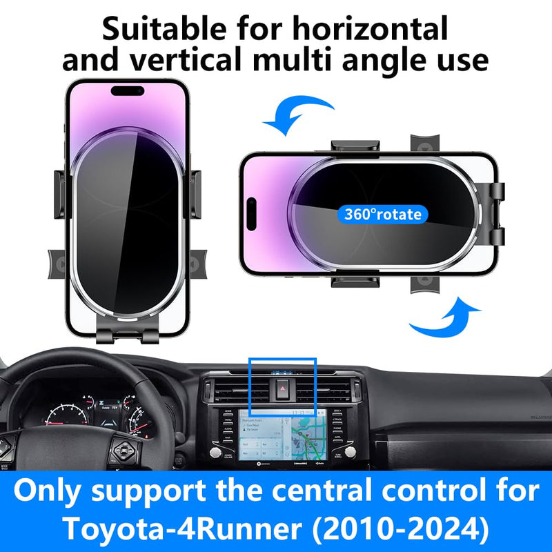 Car Phone Holder for Toyota 4Runner 2010-2024 Auto Accessories Navigation Screen Bracket Interior Decoration Dashboard Cell Mobile Phone Mount Holders case Accessory