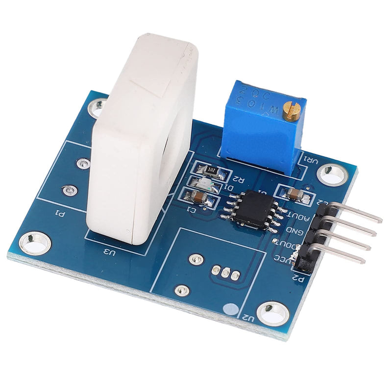 Hall Current Detection Sensor Module DC 5V 35A WCS1800 Short Circuit Overcurrent Protection Detector with Overcurrent LED Signal Display
