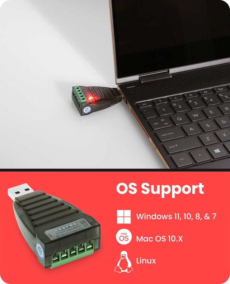 Gearmo Mini USB Serial Adapter Hi-Speed 920K FTDI Chip PC Db-9 RS232