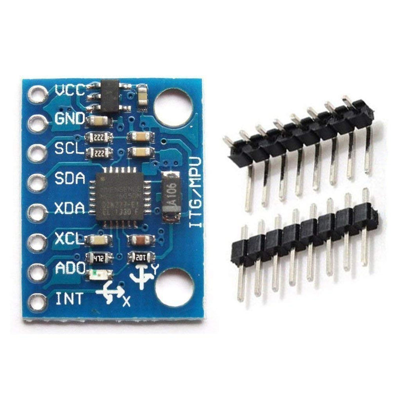 [AUSTRALIA] - Hailege 3pcs MPU-6050 MPU6050 GY-521 3-Axis Accelerometer Gyroscope Module 6-DOF 6-Axis Accelerometer Gyroscope Sensor Module 16-Bit AD Converter Data Output IIC I2C 