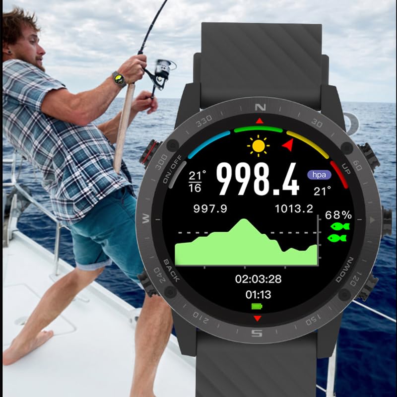 SUNROAD G5 Pro GPS Sports Watch AMOLED Health and Fitness Tracker Running Swimming Climbing Hiking Route Navigation Men Wristwatch