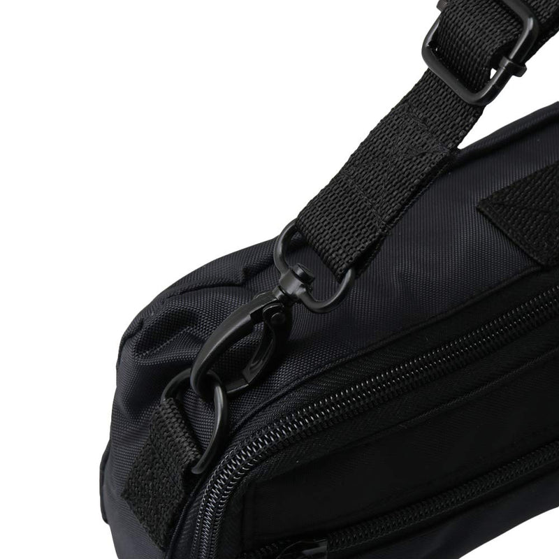 Yibuy Portable Flute Case Bag Adjustable Strap Flute Gig Bag Box Shoulder Strap Padded Carrying Bag for 16-hole Flute