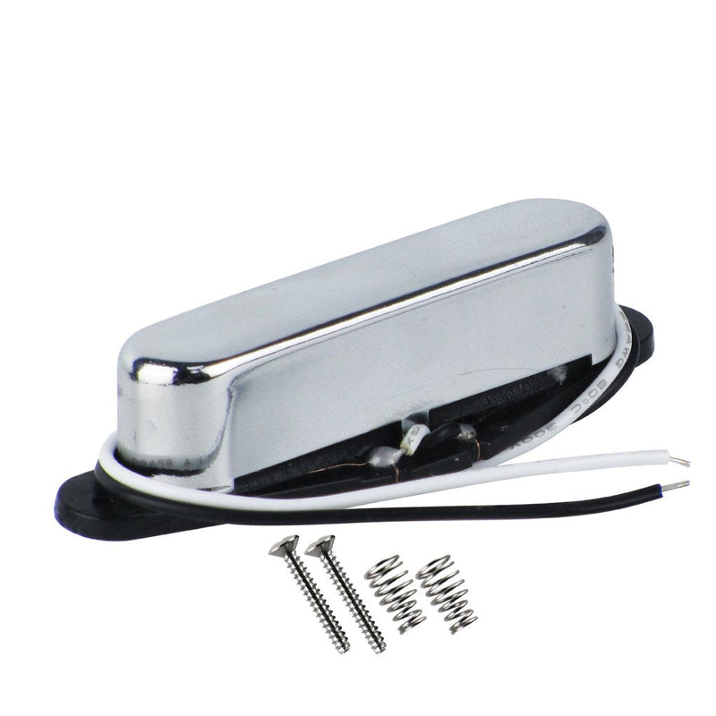 [AUSTRALIA] - FLEOR Alnico 5 Guitar Pickups Tele Bridge Pickup w/Neck Pickup (Chrome) Fit Fender Telecaster Pickups Part Neck+Bridge Pickup Chrome 