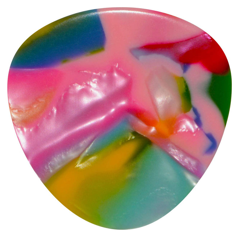 Golden Gate Guitar Picks (MP-327),Clown Confetti,Rounded Triangle - Stiff