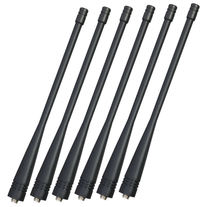 Samcom Long Antenna with SMA-Female for Two Way Radio, 6.7 inch Elastic and Non-deformable Walkie Talkie Antenna UHF 400-480MHz, Compatible with FPCN30A/ FPCN10A and Most Walkie Talkies (6pcs) 6.7 inch UHF (6pcs)