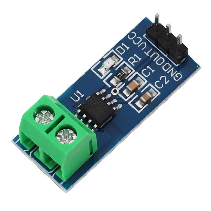 Heevhas ACS712 5A ACS712ELC-05B Current Sensor Module Hall Current Sensor Range Module for Arduino (Pack of 2) 2 x 5 A