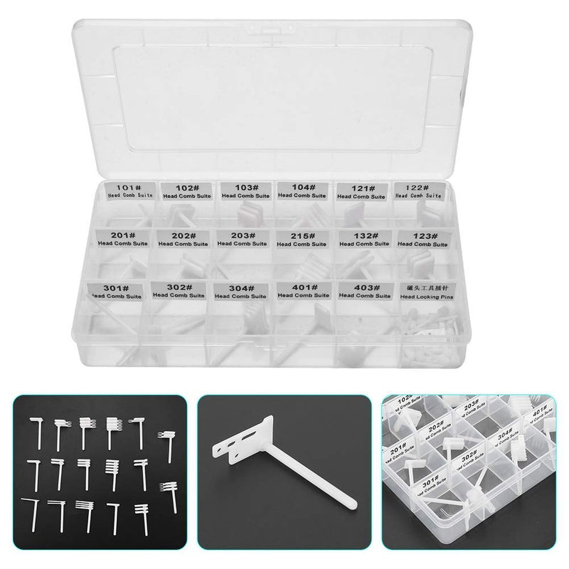 ASHATA Hard Drive Head Replacement Comb, Practical Hard Drive Repair Head Tool Set, Hard Disk Magnetic Head Data Recovery HDD Repair Tool for SAS and SCSI of 2.5" or 3.5"(50Pcs/Kit)