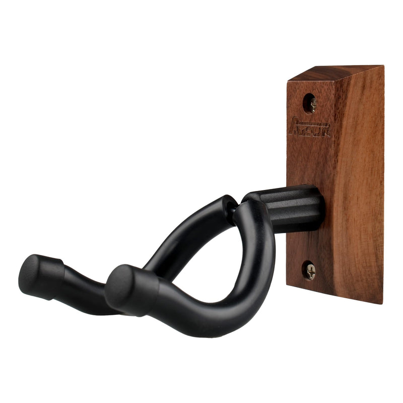 [AUSTRALIA] - AZOR 3 Pack Black Walnut Guitar Wall Mount Set, U-Shaped Wooden Hanger for Acoustic/Electric Guitars, Bass, Banjo, Premium Wall Hook Holder, Gift for Guitarists & Music Enthusiasts 