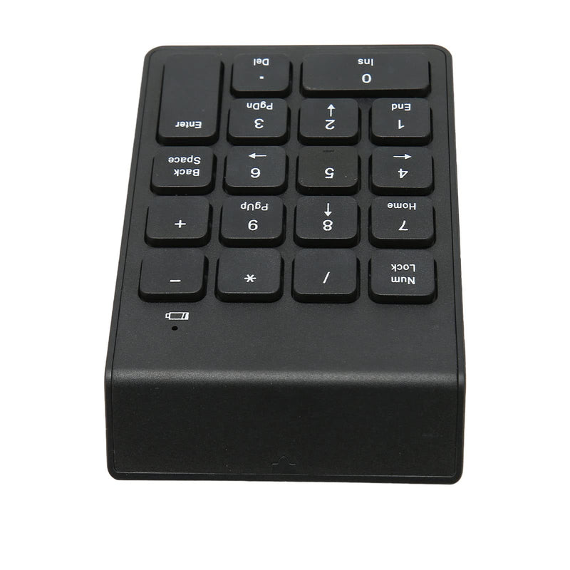 2.4G Wireless Numeric Keypad with Chocolate Keys, 18 Keys Plug and Play Number Numpad for Bank Accountant, Ergonomic Slim Design, USB 2.4GHz