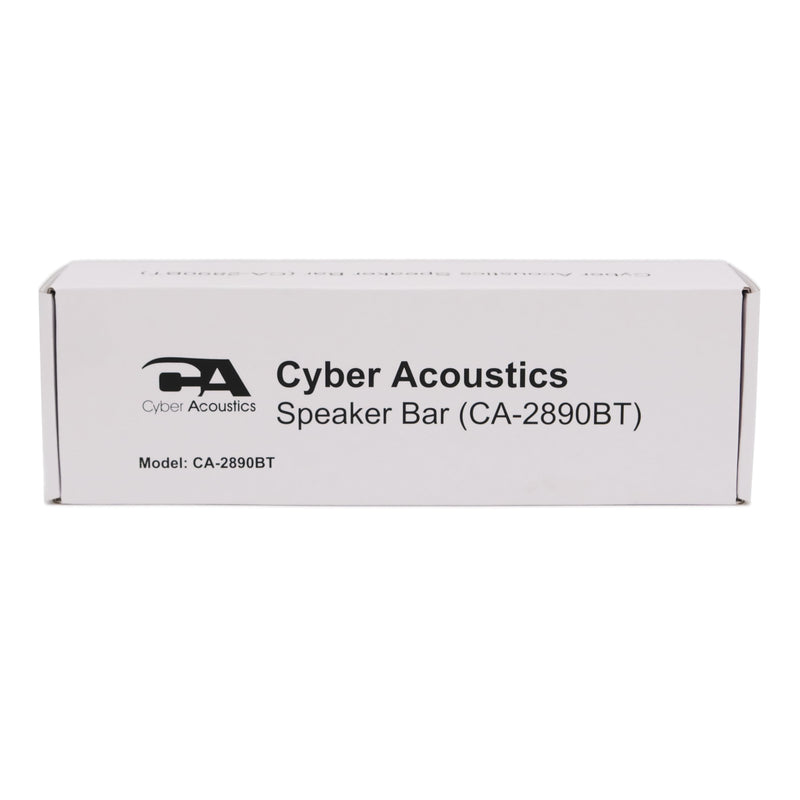 Cyber Acoustics USB & Bluetooth Speaker Bar (CA-2890BT) – USB Powered Speaker with Speakerphone for PC and Bluetooth to Simultaneously Connect to Smartphones, Clamps to Monitor, Convenient Controls USB and BT