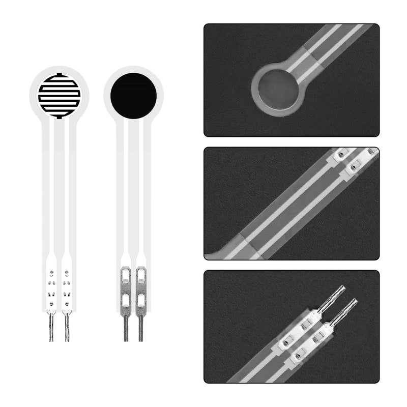 DF9-40 Force Sensor, Pressure Sensor, Thin Film Pressure Sensors, Force Sensitive Resistance, Diameter 10 mm, High-Precision Resistance Sensor for Pressure Detection (30 g - 10 kg), Pack of 2