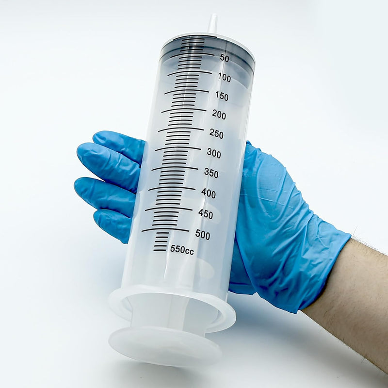 [AUSTRALIA] - Large Syringe 500 ml Reusable Liquid Syringe with Catheter Plastic Syringe with Large Capacity for Laboratory, Industrial, Garden and Pet Feeding 500ml 