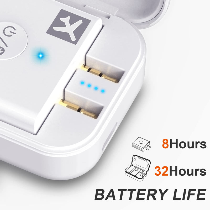 Airplane Bluetooth Adapter, 2 Headphones Support, 32Hrs Playtime, aptX Adaptive/Low Latency/HD Wireless Audio Transmitter for Airpods & Bluetooth Headphones, Use for Travel Flight