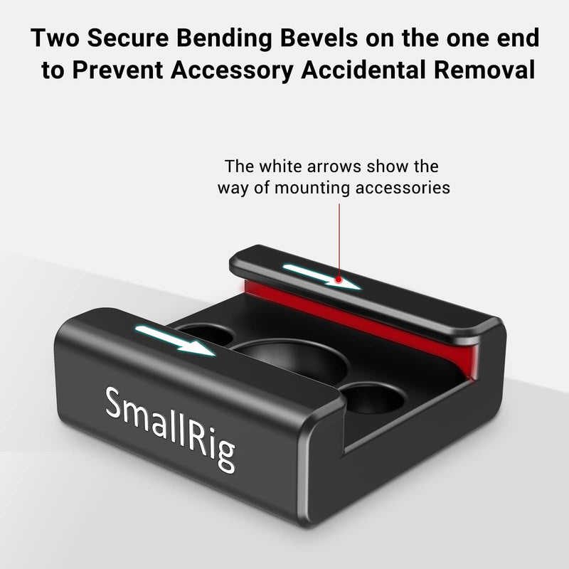 SmallRig Cold Shoe Mount (2pcs Pack) with 1/4"-20 Thread for Camera Cage Flash LED Monitor Microphone - 2060 2