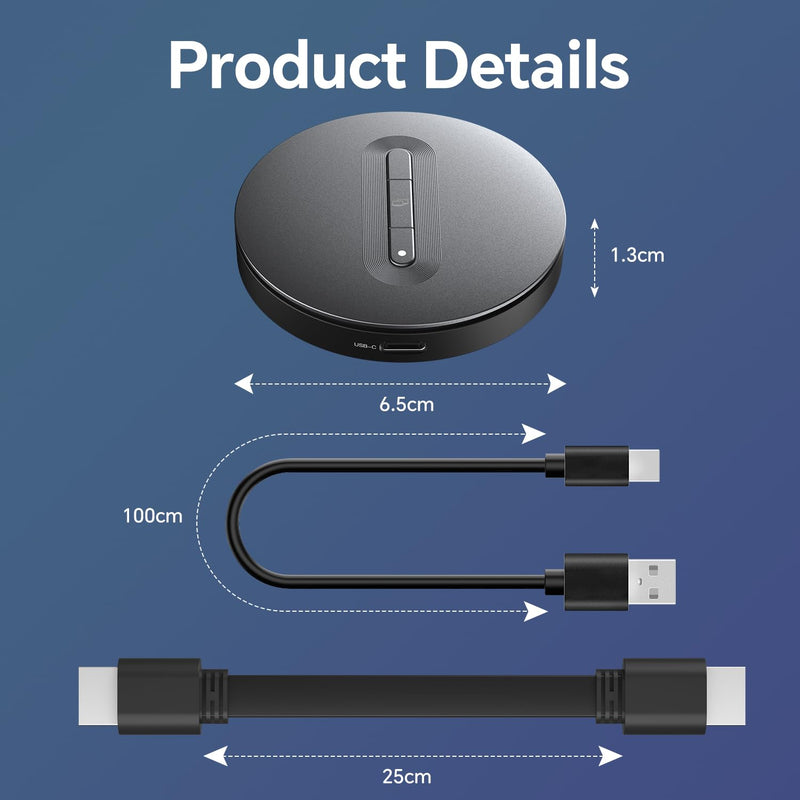 [AUSTRALIA] - Wireless HDMI Display Dongle Adapter – Miracast Dongle, DLNA, AirPlay - Plug & Play Video/Audio Streaming from Laptop, PC, Smartphone to HDTV, Projector, Monitor 