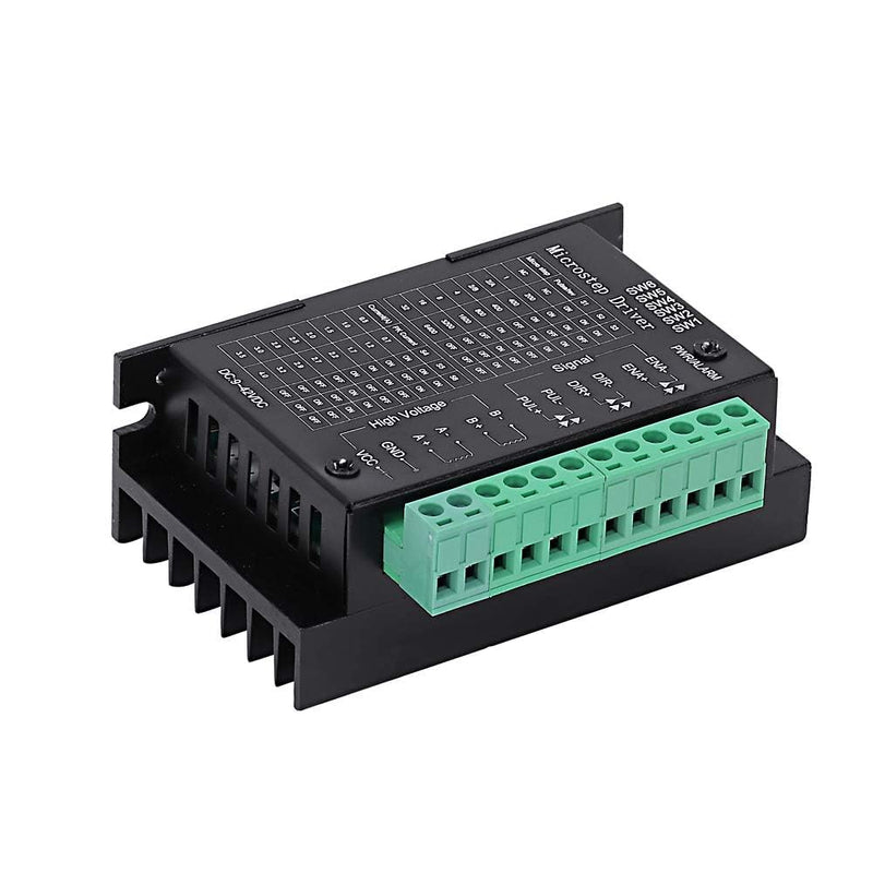 TB6600 4A 9-42V Stepper Motor Driver Controller TB6600 32 Segments 2/4 Phase Hybrid Stepper Motor Driver Board for Nema 17 23 34 Step Driver 1 piece