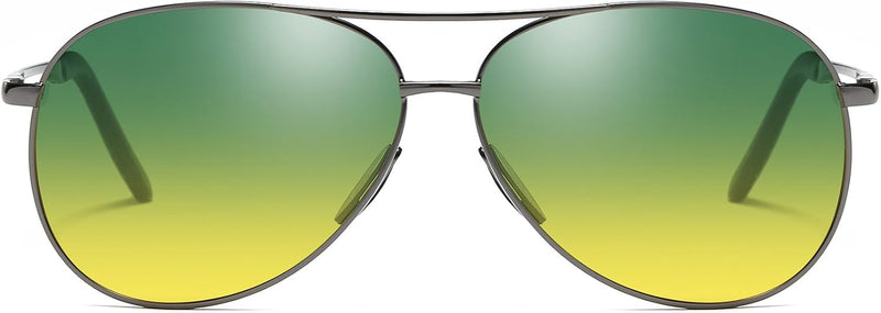 [AUSTRALIA] - Baselay Night Driving Glasses, Classic Aviator Pilot HD Polarized Anti Glare Night Vision Safety Sunglasses for Men Women Black 