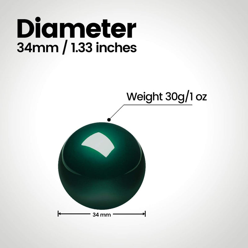 Perixx Peripro-303GLG Trackball, 1.34 Inch Replacement Ball for Perimice and M570, Glossy Green