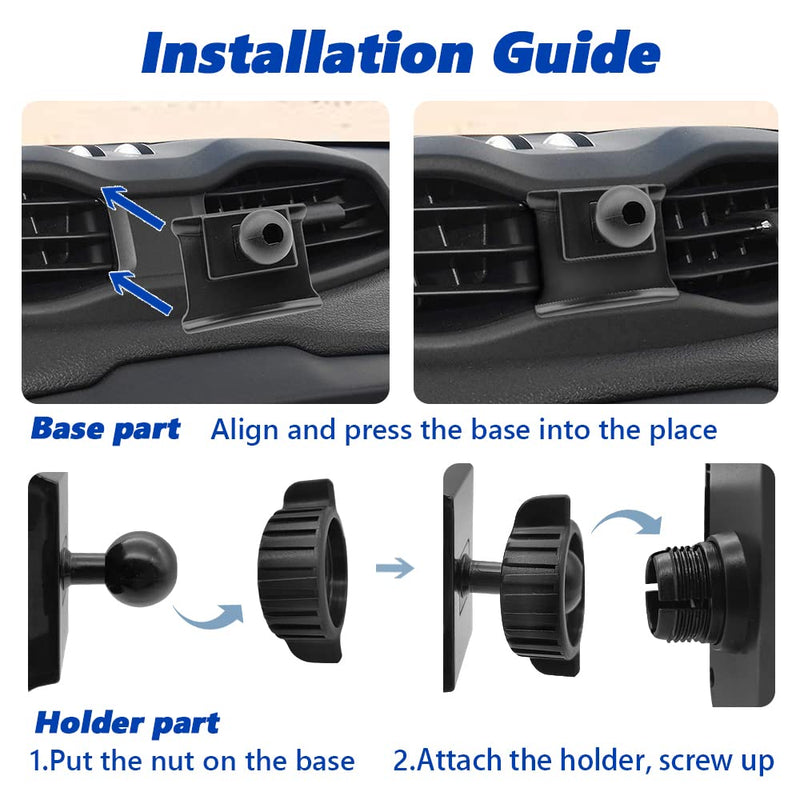 Car Phone Mount for 2015-2023 Jeep Renegade [Thick Case Friendly] Mobile Phone Holder Cell Navigation Bracket Air Vent Auto Accessories Cradles, All Phones