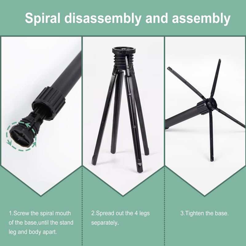 [AUSTRALIA] - Portable Flute Stand Foldable Flute Stand Metal Base, 4-Leg Flute Stand for Flute Piccolo 