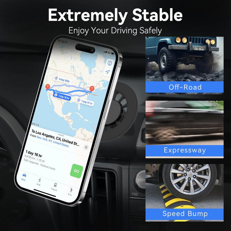 CLEC Fit for Magsafe Car Mount for Toyota RAV4 2013-2018 Car Phone Mount[Strong Magnetic] Magnetic Car Phone Holder for iPhone 17 16 15 14 13 12 Series MagSafe Case All Phones