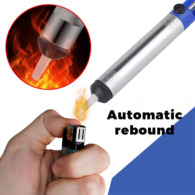 CJQRL 2 Piece Soldering Pump Desoldering Pump Set Desoldering Suction Pump High Temperature Resistant Silicone Nozzle Soldering Sucker Essential Accessories for Professional Welders Soldering Suction