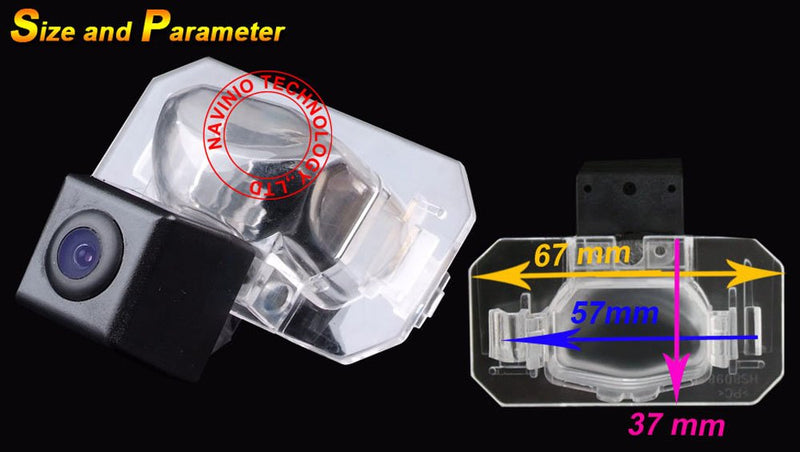Waterproof Car Rear View Reverse Backup Camera License Plate Light Parking Camera for Honda CRV/Accord/City/FIT/Odyssey/Acural Civic/ 2007-2012