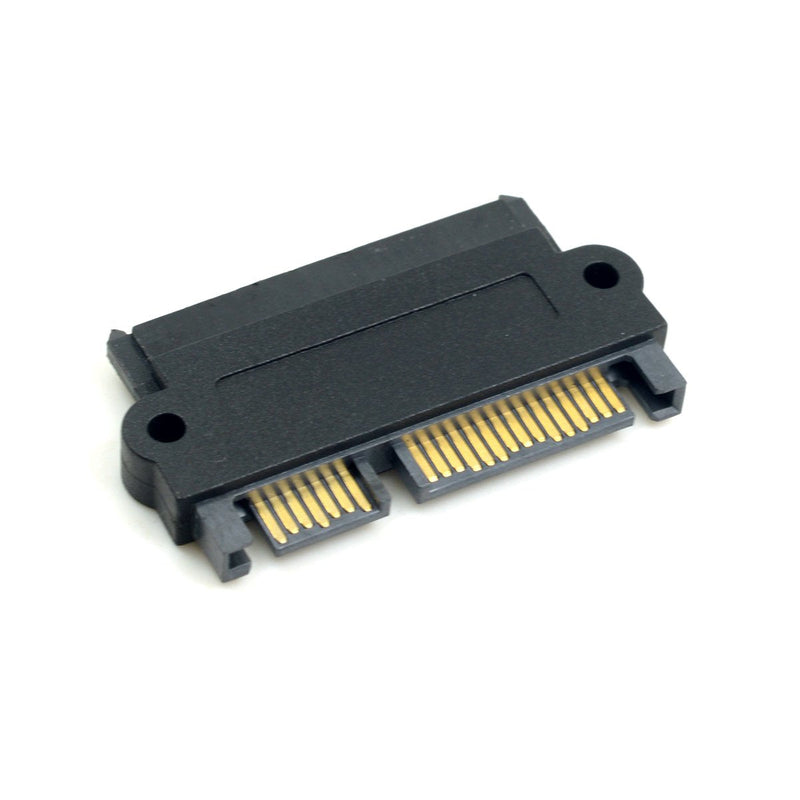CY SATA Hard Disk Drive Raid Adapter with 15 Pin 7 Pin + 15 Pin to SFF-8482 SAS 22 Pin Converter Adapter Straight