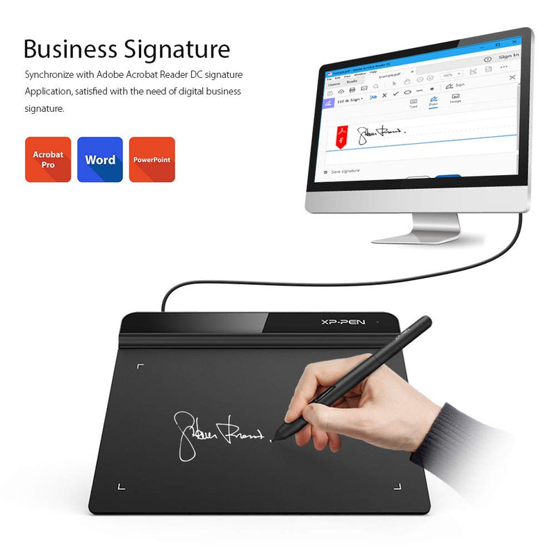 Drawing Tablet XPPen StarG640 Digital Graphic Tablet & Mini Keydial ACK05 Wireless Shortcut Keyboard