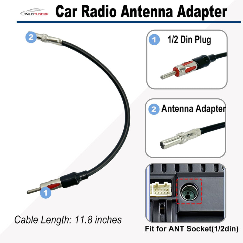 [AUSTRALIA] - 22Pin Radio Wiring Harness with Antenna Adapter for Dodge 2002-2010 Chrysler 2000-2007 Jeep 2003-2008 Aftermarket Car Stereo Wiring Harness Connector Car Stereo Radio Wiring Harness Cable Install Kit 16-pin, with Antenna Adapter 
