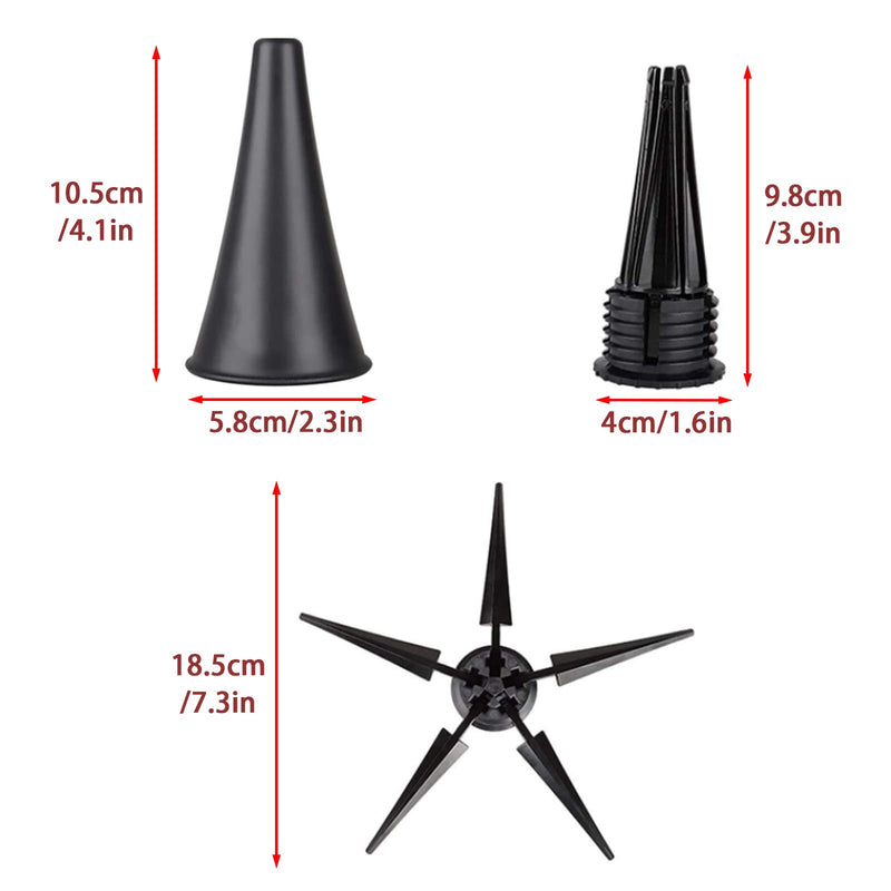 Portable Clarinet Stand Holder, Metal Folding Clarinet Stand, 5-Leg Stable Support Clarinet Rest, Clarinet Accessories