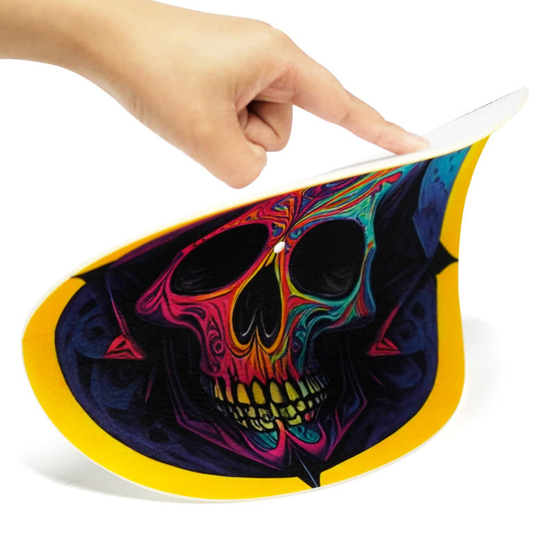 Turntable Platter Mat, 12 Inches Record Mat Felt Skull Pattern Anti-Static Slip Mat for Vinyl LP DJ Turntable Record Player, Reduces Vibrations & Improved Sound Clarity,Style A Style A