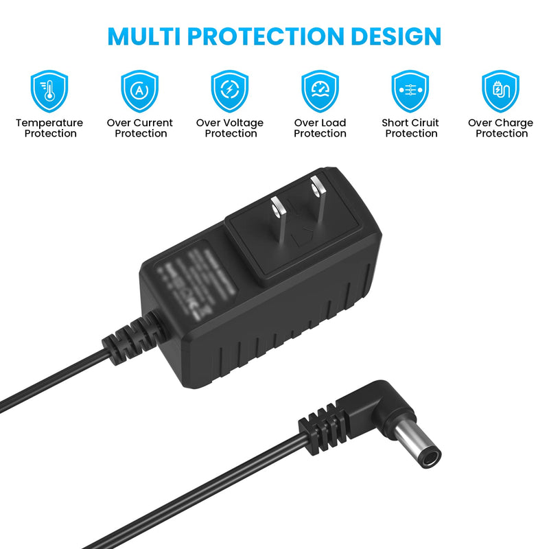 9V Adapter for Boss Effects Pedals, Distortion, Casio Keyboards, 9V 850mA Power Supply for Guitar Pedals,AC dc 9v Power Cord Replacement D'Addario PW-CT-9V, Boss PSA-120S