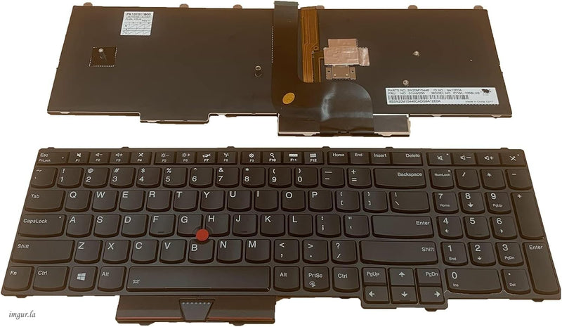 Laptop Replacement US Layout with Backlit Keyboard for Lenovo ThinkPad P50 P51 P70 P71 P70s 00PA288 01HW200
