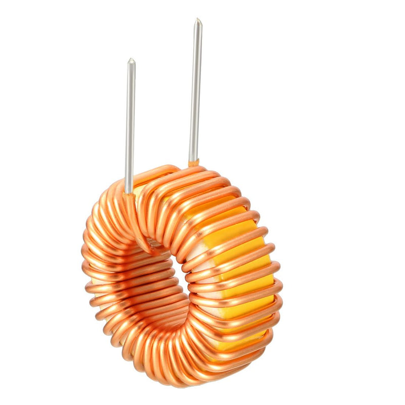 sourcing map Horizontal Toroid Induction Magnetic Single Layer Inductor 47uH 5A Coil DE de Pack of 10