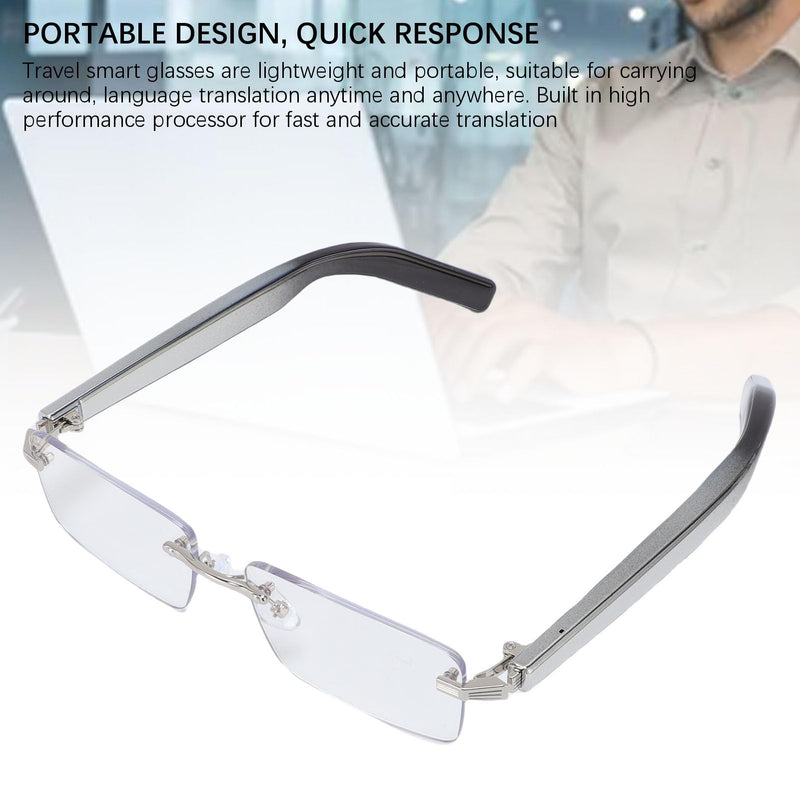 Smart AI Translator Glasses, Bluetooth5.3 Polarized Sunglasses, Real Time Translation for 100+ Languages, Built in Microphone, Speaker & Camera, Smart Eyeglasses for Travel Gradient